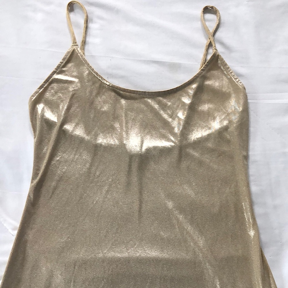 Forever 21 gold silky dress!! Size M